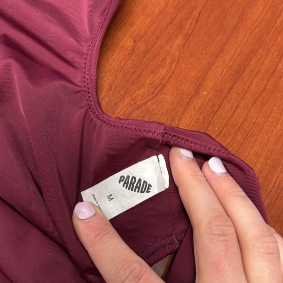 Parade one piece cutout halter swimsuit M // 041206 - Picture 2 of 2